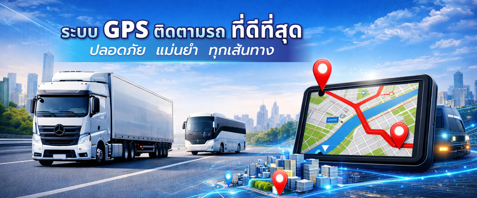 ระบบ GPS ติดตามรถ ที่ดีที่สุด ปลอดภัย แม่นยำ ทุกเส้นทาง